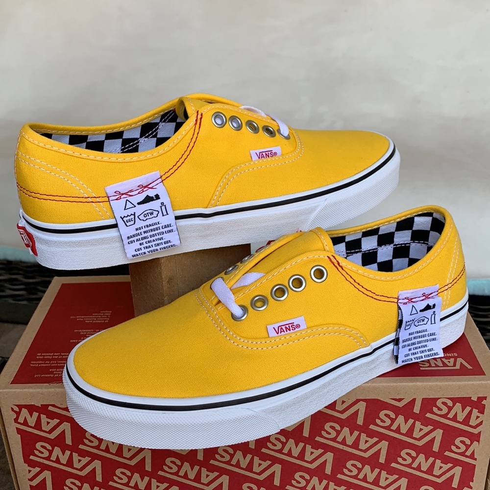 VANS AUTHENTIC HC DIY LEMON CHROME/TRUE WHITE WMNS - Picture 8 of 15